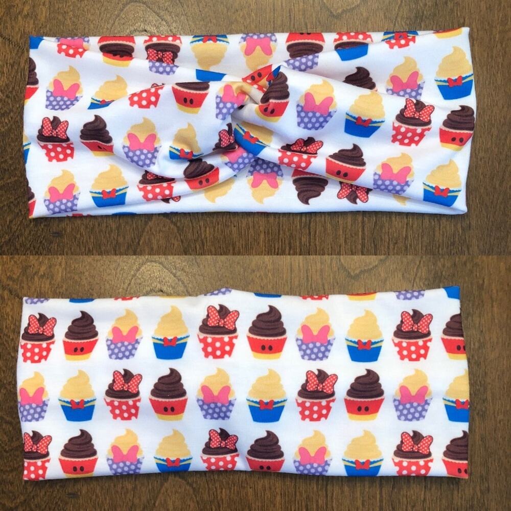 Magical Cupcakes faux knot headband